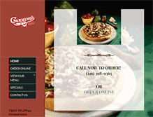 Tablet Screenshot of carminospizza.com
